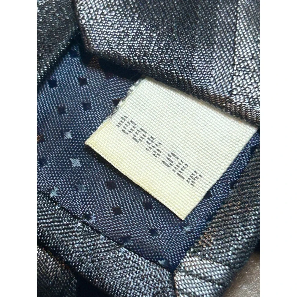 Pierre‎ Cardin Black Men's 100% Silk Tie Striped Necktie